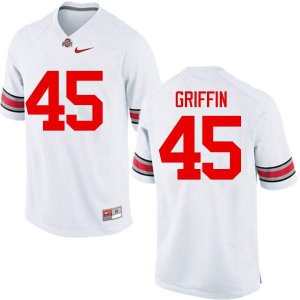 NCAA Ohio State Buckeyes Men's #45 Archie Griffin White Nike Football College Jersey MVV1345SQ
